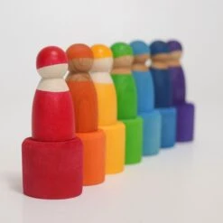 Grimms Sieben Freunde Regenbogenbande Holzspielzeug Ab 1 Jahr -Kinderspielzeugladen 10580 3 600x600