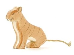 Ostheimer Tiger Sitzend Holzfigur