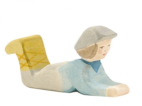 Ostheimer Hirte Liegend Holzfigur 3 Ostheimer Hirte Liegend Holzfigur