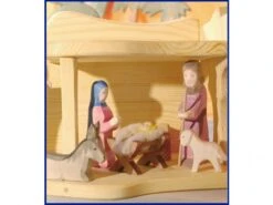 Ostheimer Krippe Mit Kind II 2-tlg. Holzfigur -Kinderspielzeugladen 251 42113 b 600x600