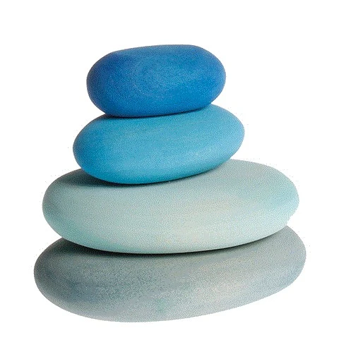 Grimms Bauset Flußkiesel Blau 4tlg 3 Grimms Bauset Flußkiesel Blau 4tlg