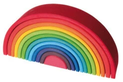 Grimms Großer Regenbogen Bogenspiel, 38cm 12-teiliger Holzbausatz