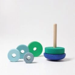 Grimms Steh-auf Scheibenturm Blau -Kinderspielzeugladen 322 11012 b 600x600