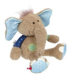 Sigikid Stofftier Elefant Blau Patchwork Sweety
