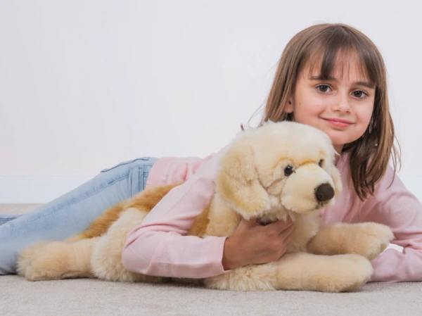 Hermann Teddy Golden Retriever Liegend 60 Cm Stofftier 4 Hermann Teddy Golden Retriever Liegend 60 Cm Stofftier – Bild 2