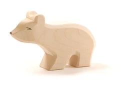 Ostheimer Eisbär Kl. Hals Lang Holzfigur