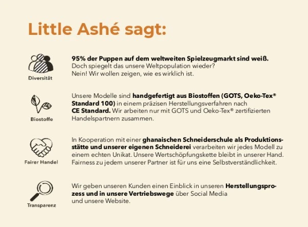 Little Ashé Stoffpuppe Henry 5 Little Ashé Stoffpuppe Henry – Bild 3